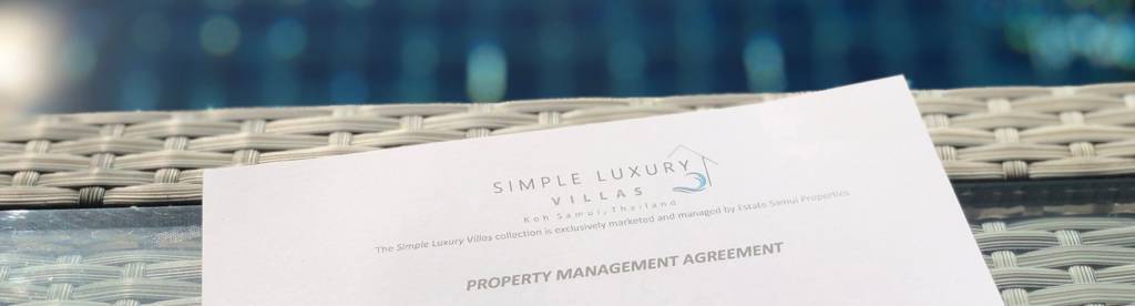 Koh Samui, Property management, koh samui property management