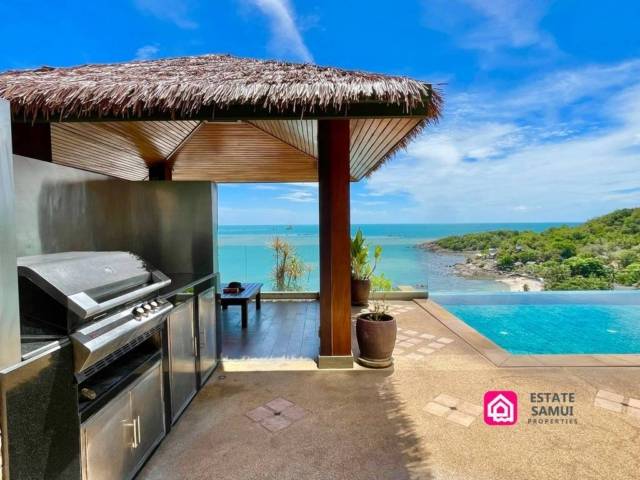 baan talay sai, 5 Bedroom Luxury Sea View Villa, koh samui