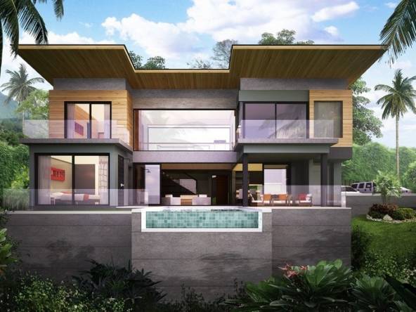 Saitara Peak 3-Bedroom Sea View Villas in Chaweng Noi, Koh Samui