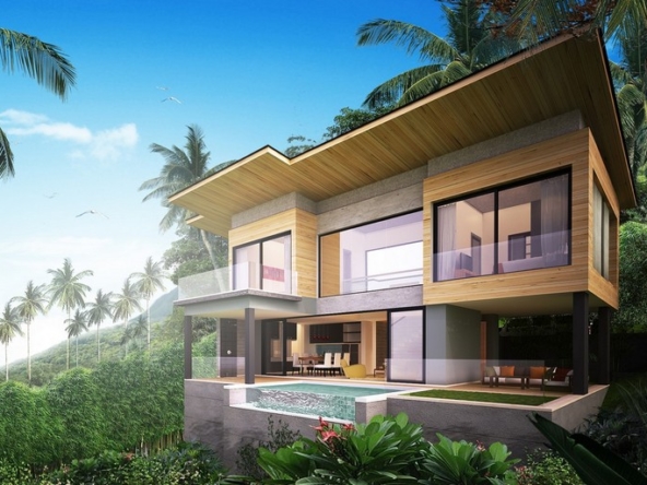 Saitara Peak 2-Bedroom Sea View Villas in Chaweng Noi, Koh Samui