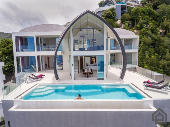 Sky Dream Villa, Modern Sea View Villa For Sale, Koh Samui