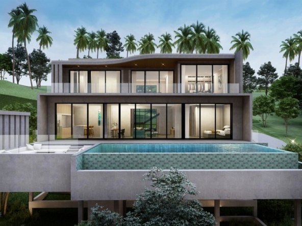 maenam sea view pool villas for sale