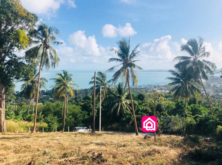 bophut sea view land for sale, koh samui