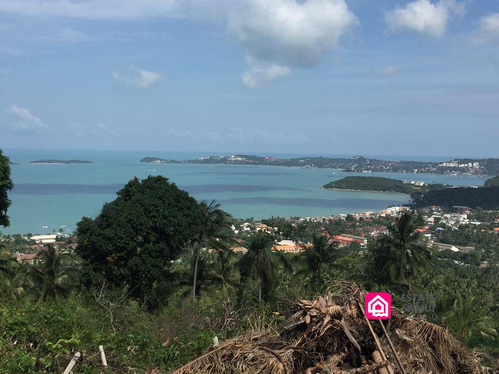 bophut sea view land for sale, koh samui