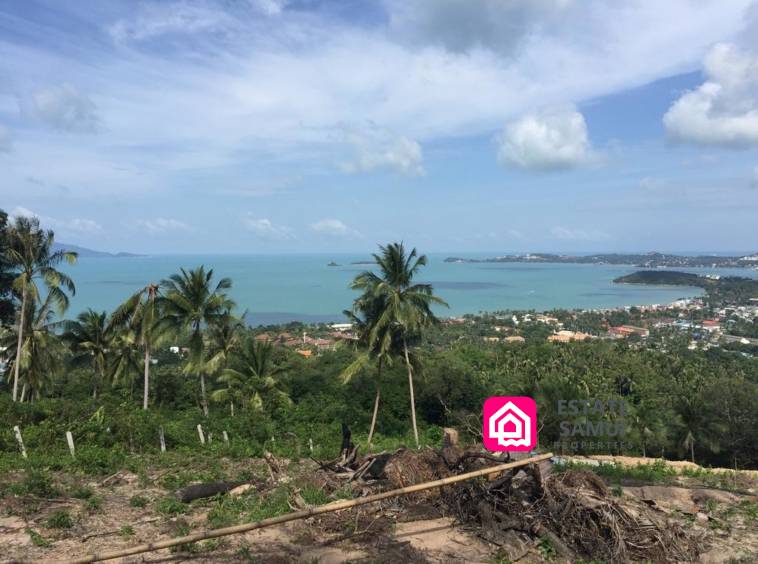 bophut sea view land for sale, koh samui