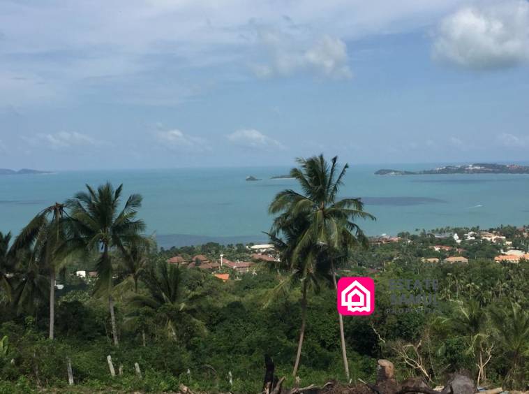 bophut sea view land for sale, koh samui