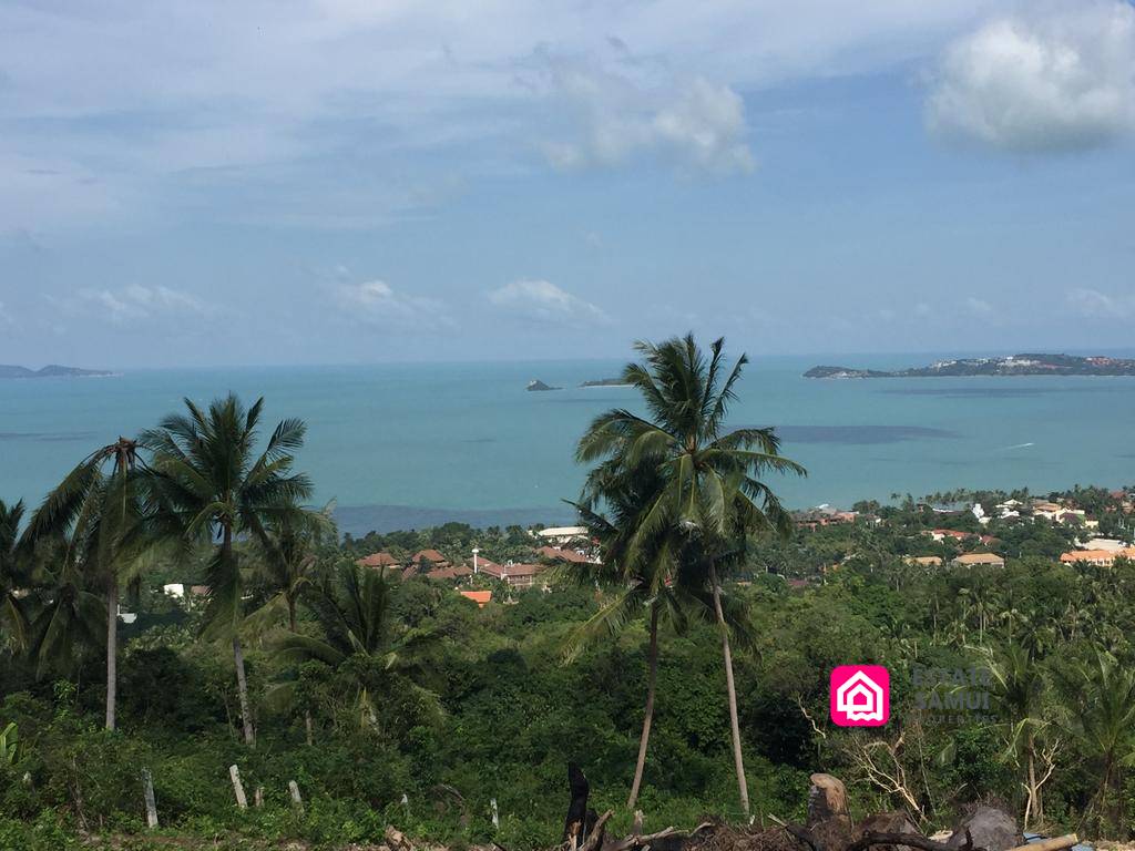 bophut sea view land for sale, koh samui