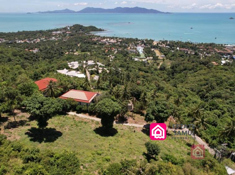 bophut sea view land for sale, koh samui