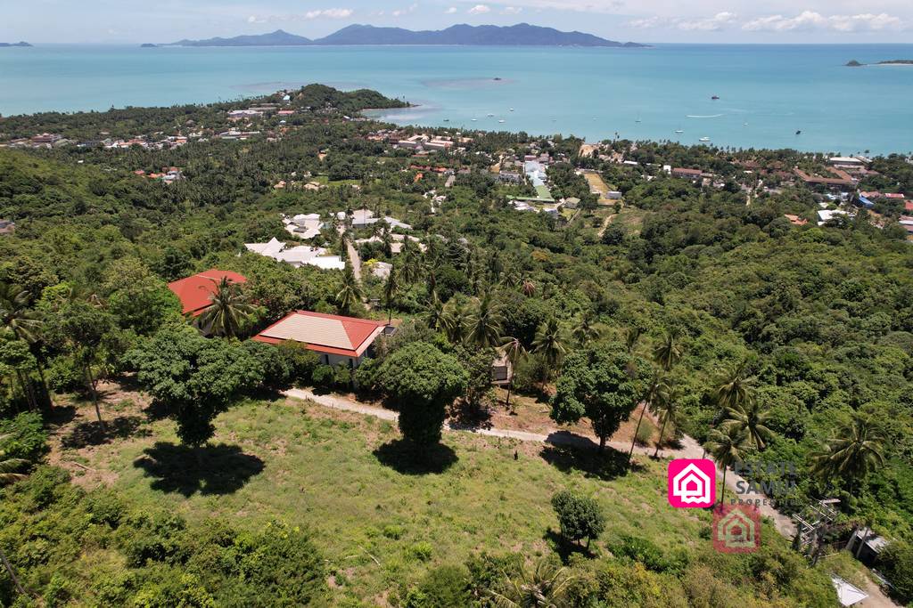 bophut sea view land for sale, koh samui