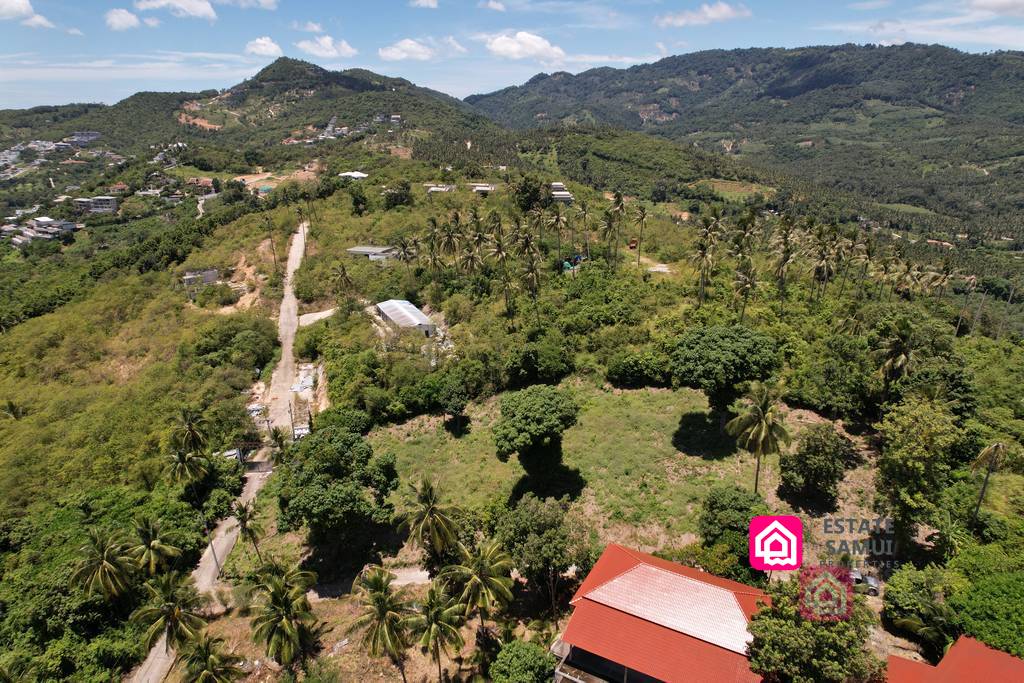 bophut sea view land for sale, koh samui