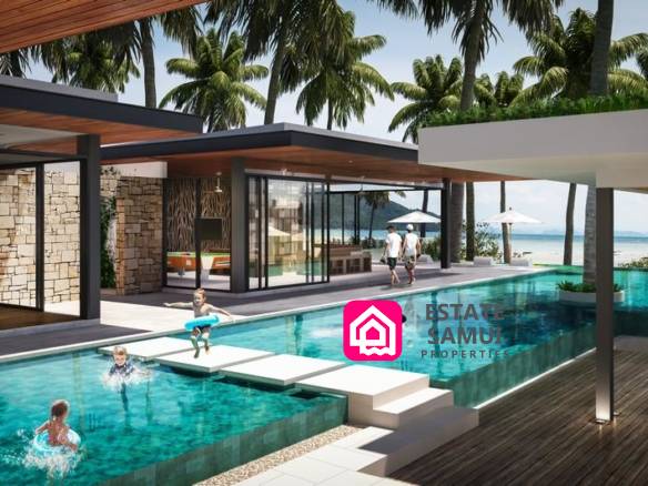 luxury beach villa for sale, koh samui, sea clusion