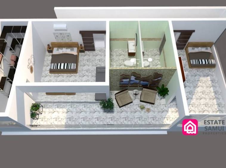 3D render upper level