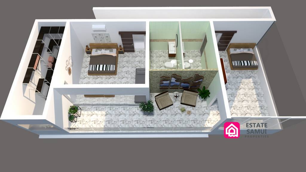 3D render upper level