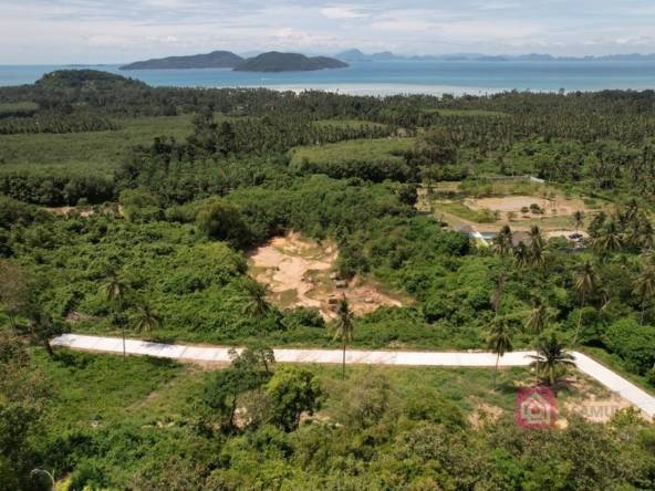 sea view land plots, koh samui