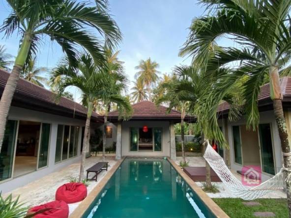 balinese pool villa for sale, koh samui