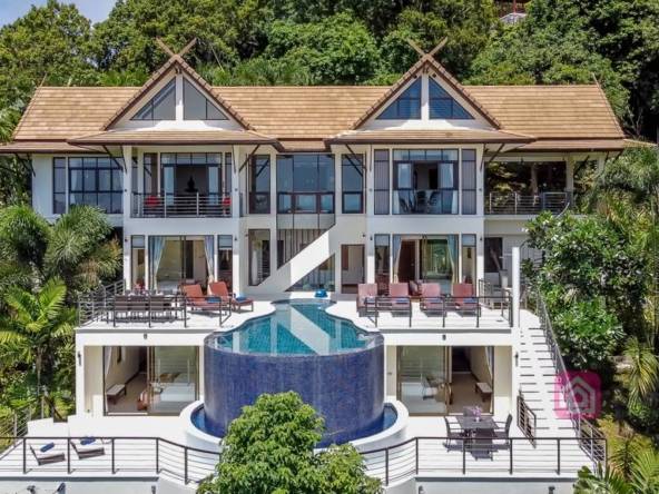 hillside villa for sale, koh samui