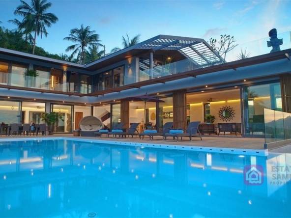 modern bophut villa for sale, koh samui