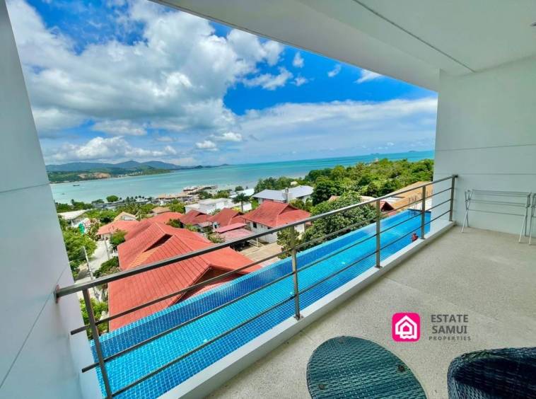 sea views from master bedroom balcony