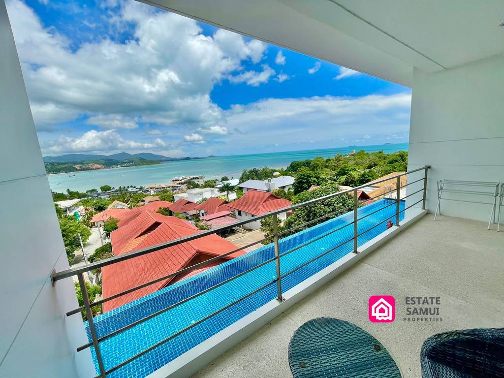 sea views from master bedroom balcony