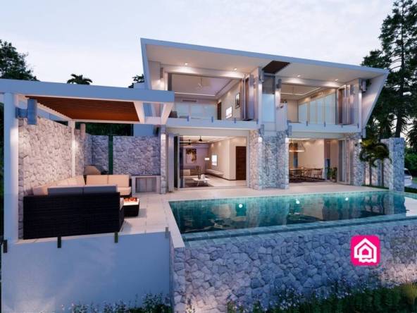 ocean view villas for sale, koh samui