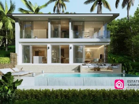 modern pool villa for sale