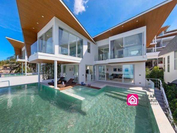 contemporary ocean view villa