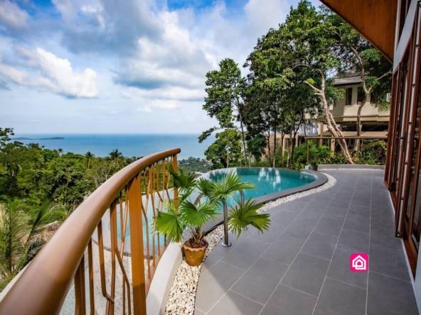 modern sea view villa, koh samui