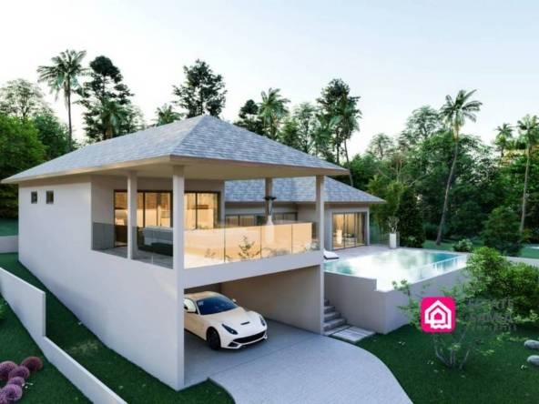 modern garden villa for sale on Koh Samui Island