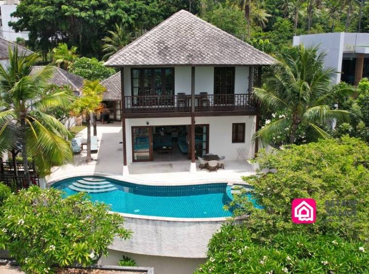 sea view oceanfront villa for sale, koh samui