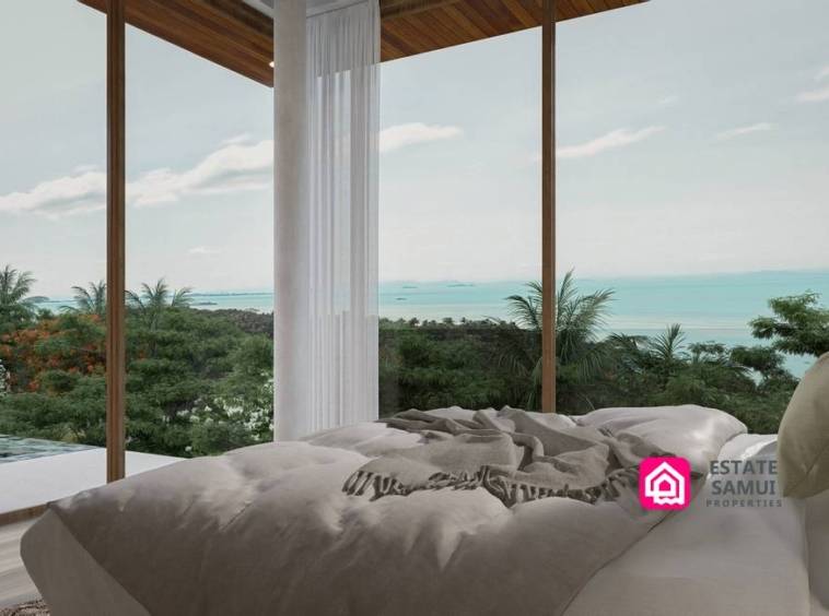 bedroom sea views