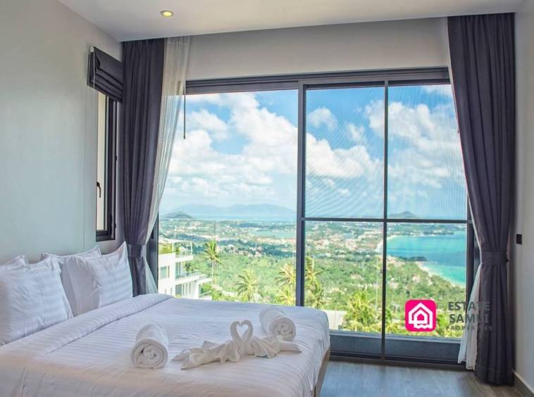 sea views from the bedrooms