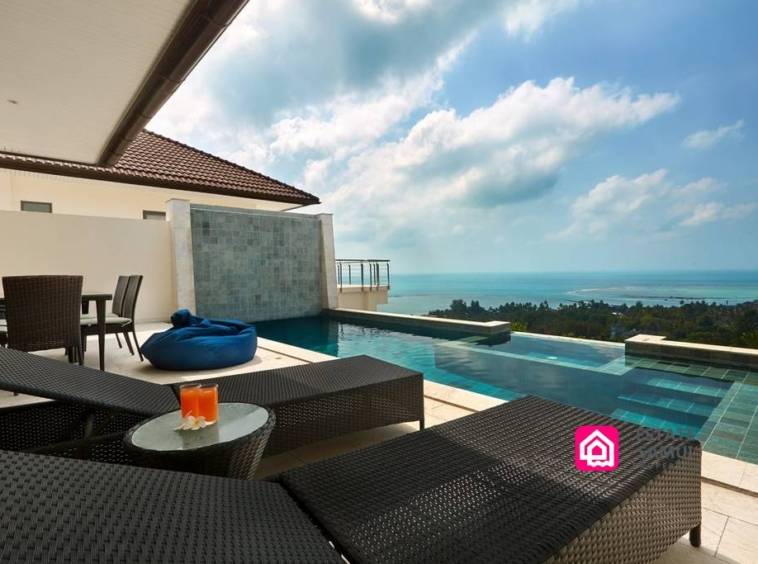 ocean view pool villa