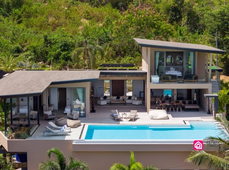 contemporary sea view property for sale, koh samui