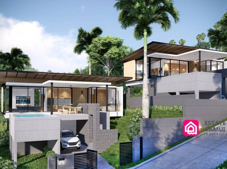 bophut modern villas for sale