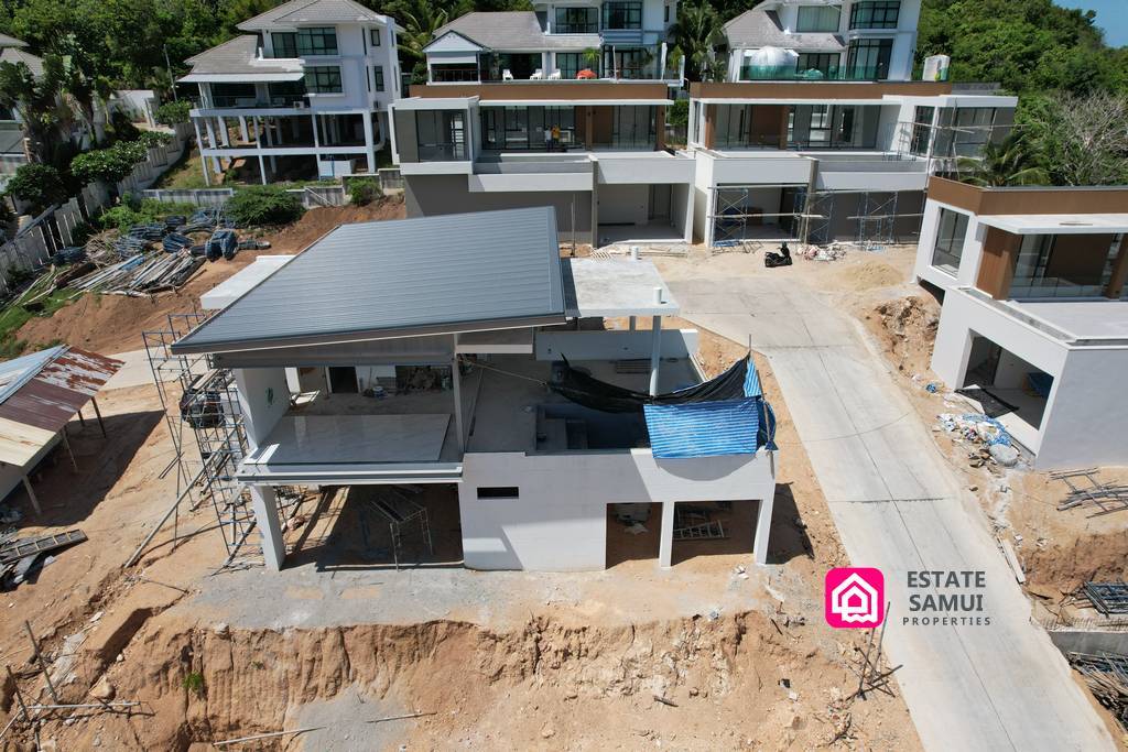 villa construction progress