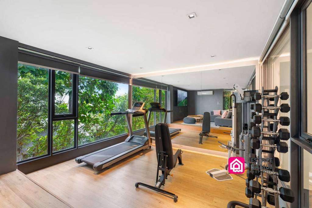 private fitness room