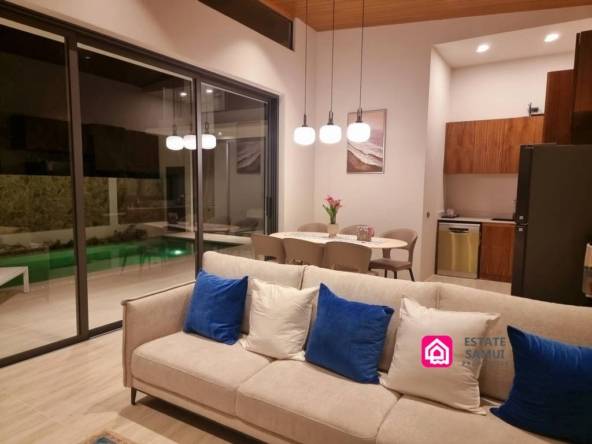 contemporary pool villa