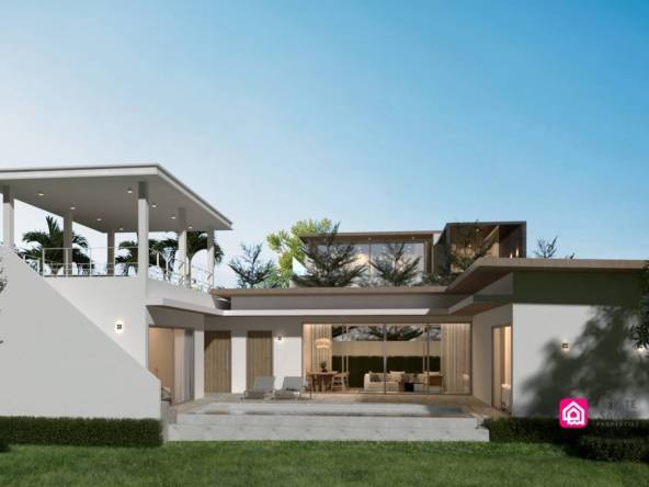 contemporary pool villa for sale