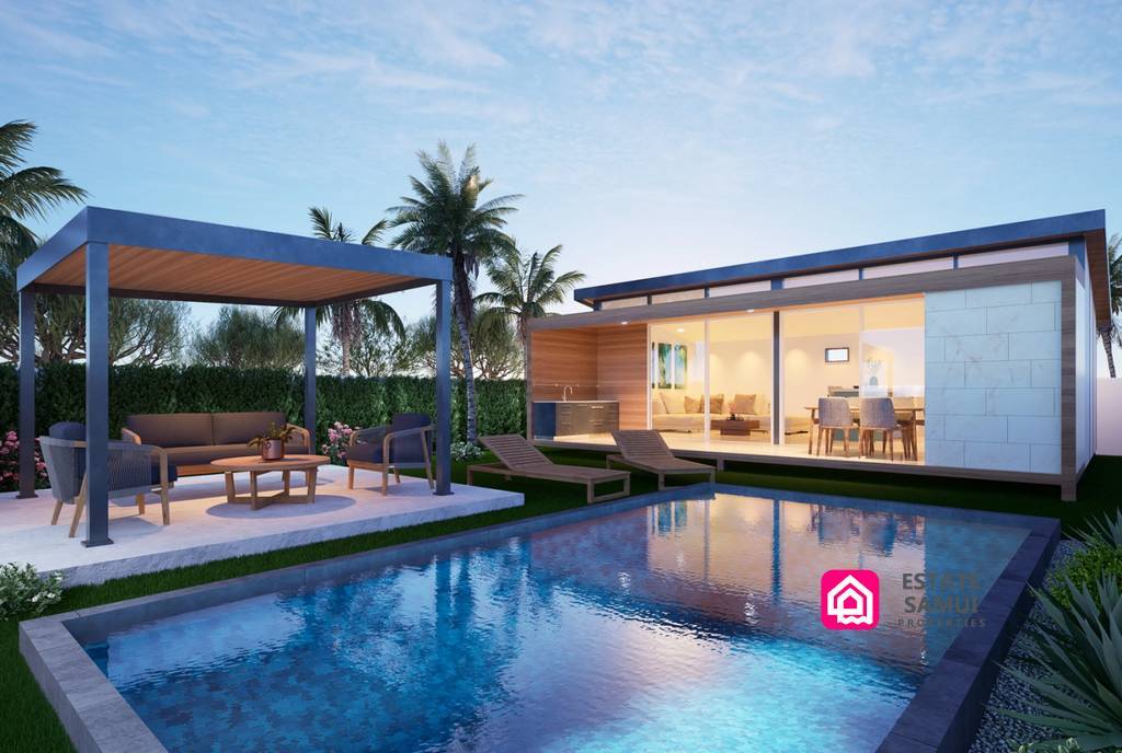 innovative sustainable pool villas