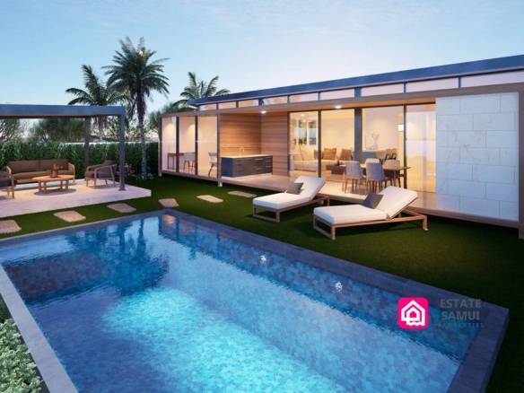 innovative sustainable pool villas