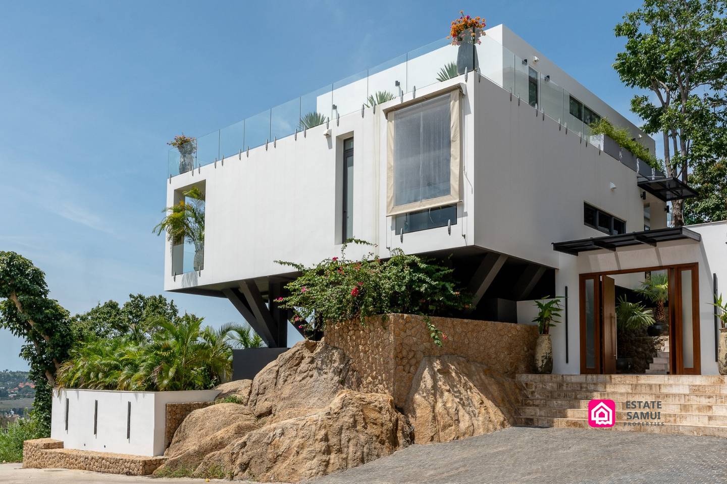 contemporary sea view villa for sale, koh samui