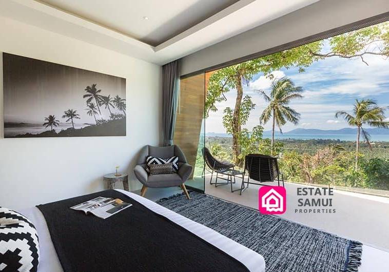 master bedroom sea views