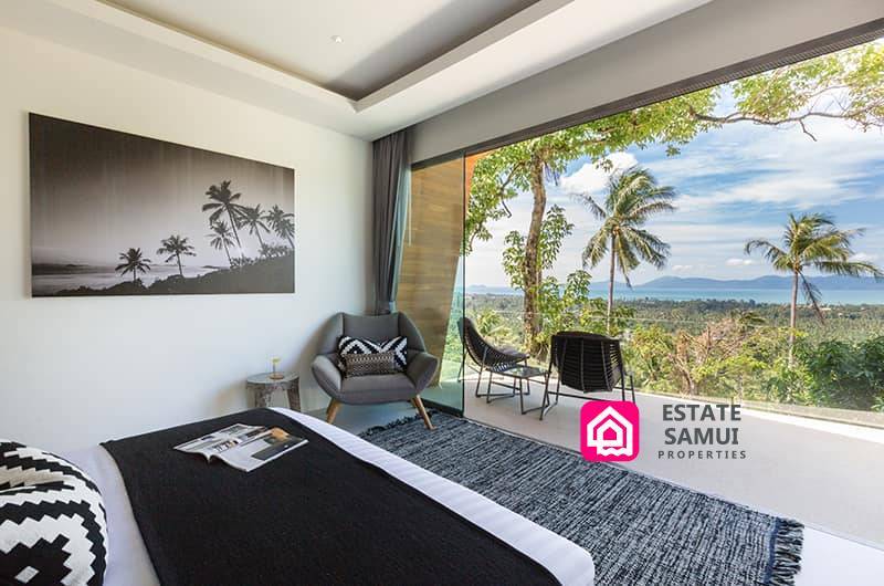 master bedroom sea views