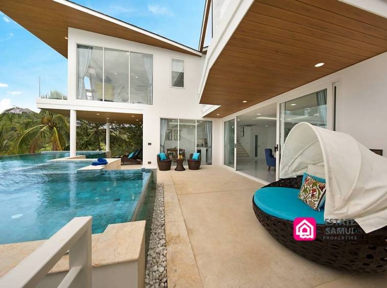 stylish pool villa