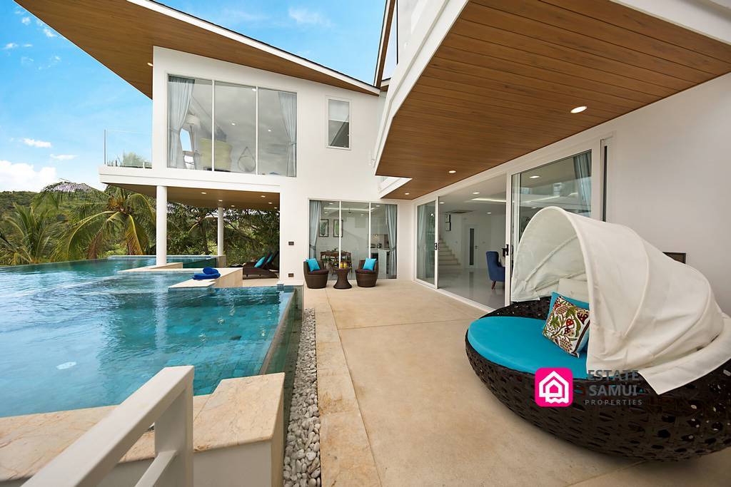 stylish pool villa