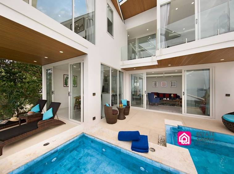 stylish pool villa