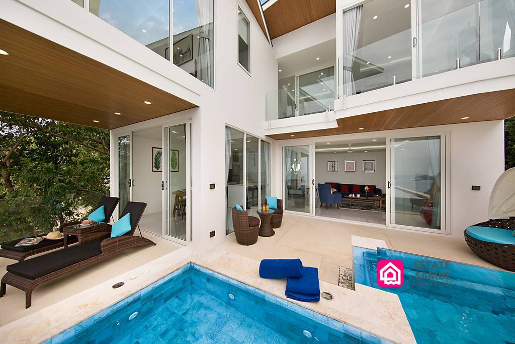 stylish pool villa