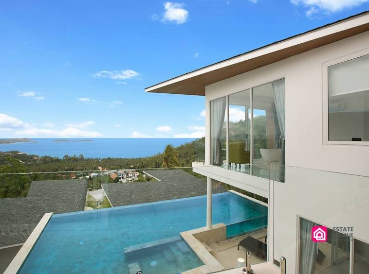 stylish pool villa for sale, koh samui