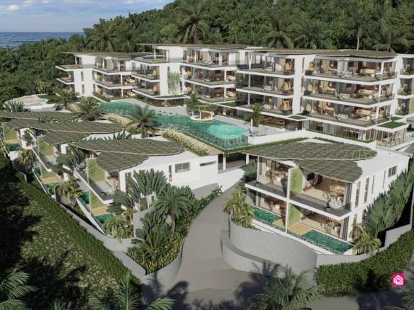 luxury sea view apartments for sale, koh samui