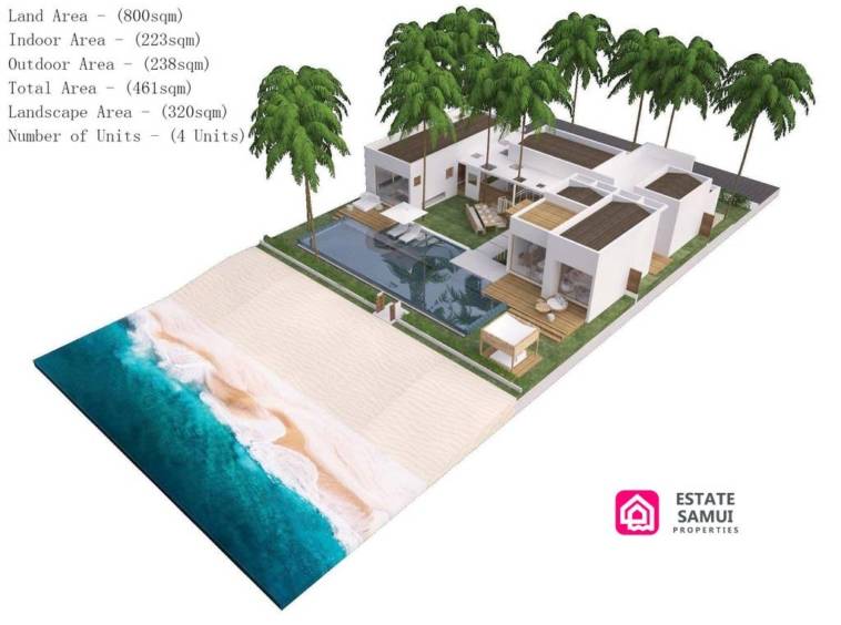 3D villa floorplan